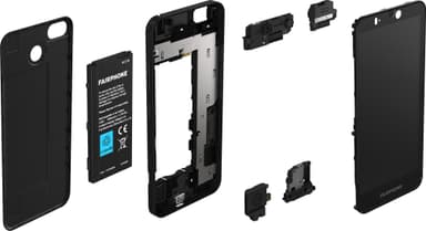 Fairphone 3 Plus smarttelefon (sort)
