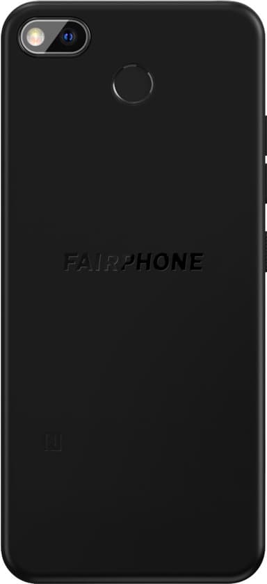 Fairphone 3 Plus smarttelefon (sort)