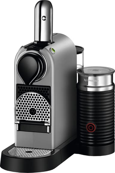 NESPRESSO® CitiZ & Milk kaffemaskin fra Krups, Sølv