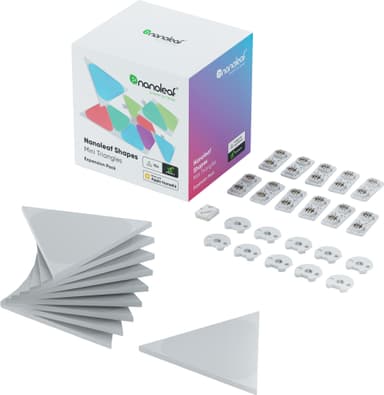 Nanoleaf Shapes Mini Triangles utvidelsespakke (10 paneler)