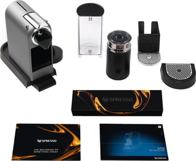 NESPRESSO® CitiZ & Milk kaffemaskin fra Krups, Sølv
