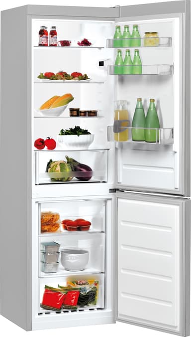 Indesit kombiskap LI8S1ES (inox)