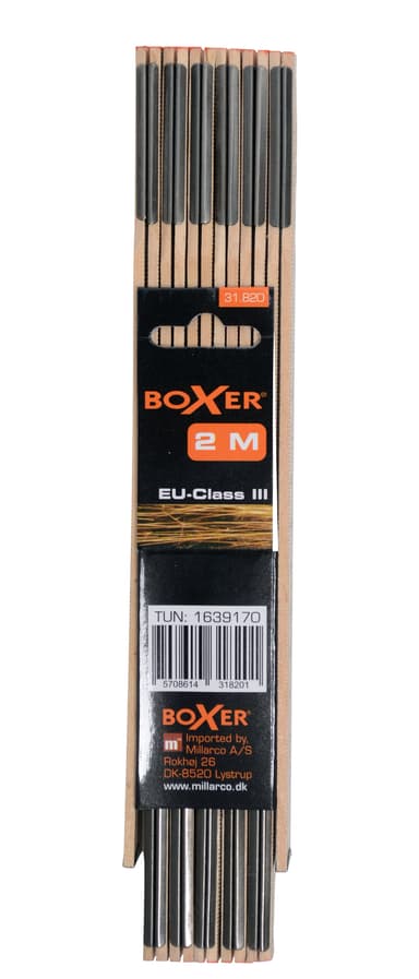 Meterstokk 2 m - 12 ledd
