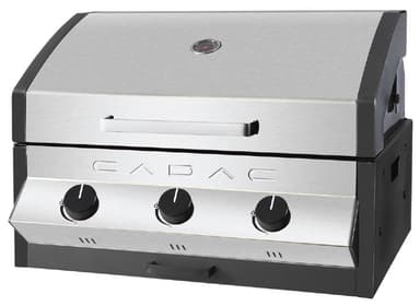 Gassgrill 3B innbygging - svart panel ""Meridian"