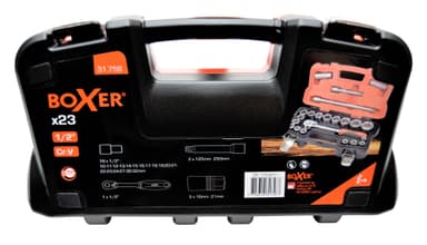 Hylsenøkkelsett 1/2" -  23 deler