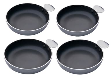 Tapassett  4 stk. skåler med slippbelegg