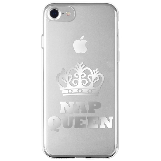 La Vie iPhone 6/7/8/SE Gen. 2 mykt deksel (nap queen-tekst)
