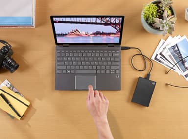 Seagate OneTouch 1TB bærbar harddisk (sort)