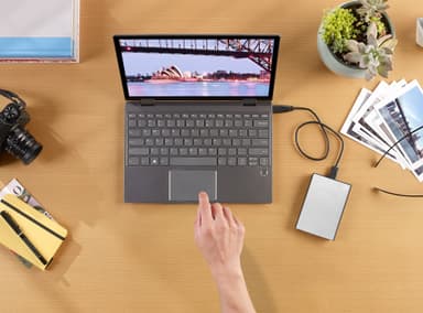 Seagate OneTouch 1TB bærbar harddisk (sølv)