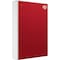 Seagate OneTouch 1TB bærbar harddisk (rød)