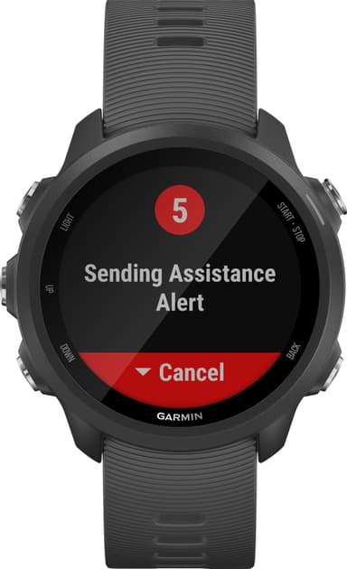 Garmin Forerunner 245 sportsklokke (sort)