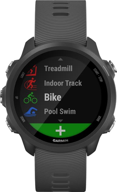 Garmin Forerunner 245 sportsklokke (sort)
