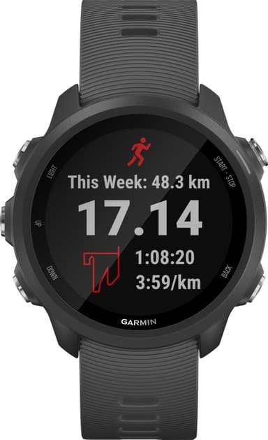 Garmin Forerunner 245 sportsklokke (sort)