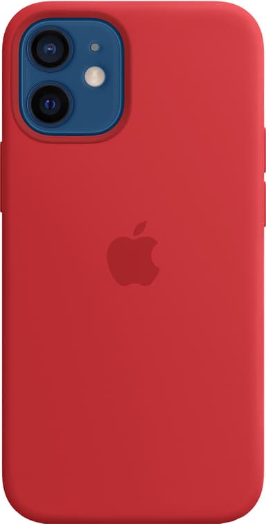 iPhone 12 Mini silikondeksel med MagSafe (rød)