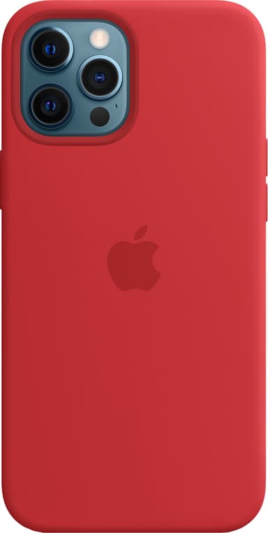 iPhone 12 Pro Max silikondeksel med MagSafe (rød)