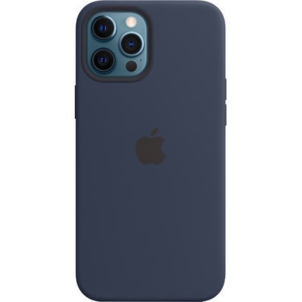 iPhone 12 Pro Max silikondeksel med MagSafe (deep navy)
