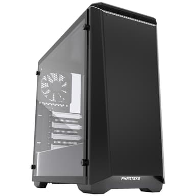 Phanteks Eclipse P400s PC-kabinett (sort/hvit/vindu)