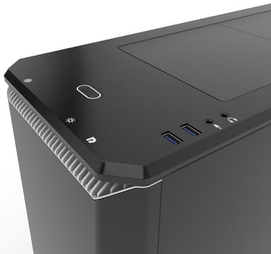 Phanteks Eclipse P400s PC-kabinett (sort/hvit/vindu)