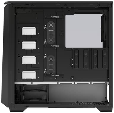 Phanteks Eclipse P400s PC-kabinett (sort/hvit/vindu)