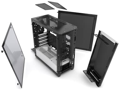Phanteks Eclipse P400s PC-kabinett (sort/hvit/vindu)
