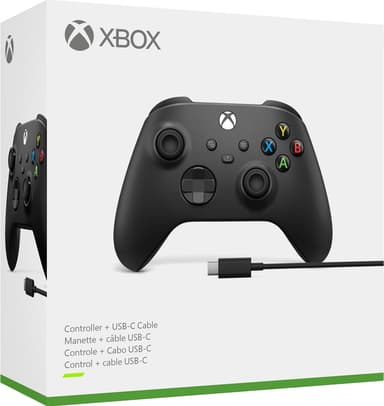 Xbox Series X og S trådløs kontroller og USB-C-kabel