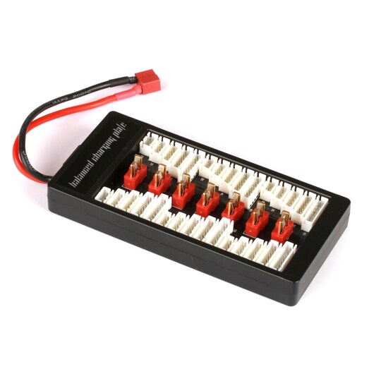 Multiladebrett for 1-6 LiPo-batterier - XH Deans