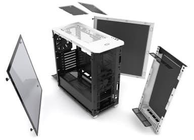 Phanteks Eclipse P400s PC-kabinett (hvit/vindu)