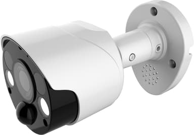 PoE-overvåkningskamera med lampe - Hvit