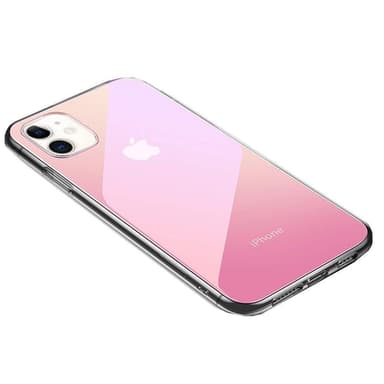 Deksel til iPhone 11- gjennomsiktig / rosa