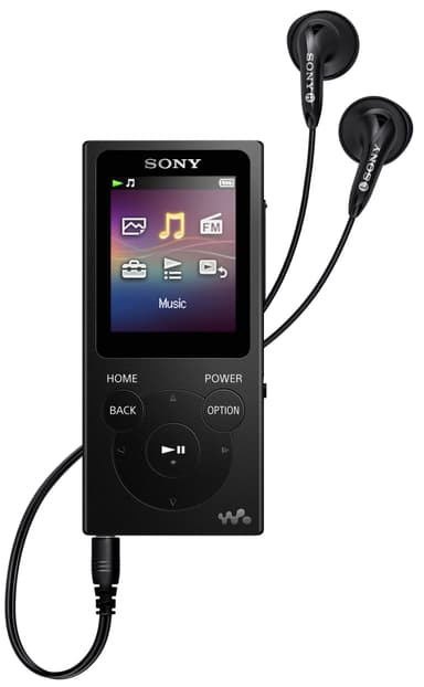 Sony Walkman 8 GB NWZ-E394 (sort)