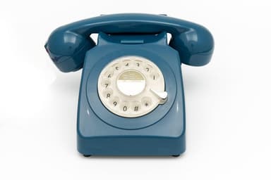 GPO 746 Retro Dreieskivetelefon - Mørkeblå