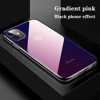 Deksel til iPhone 11- gjennomsiktig / rosa