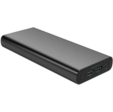 Kraftig kraftbank 26800mAh 100W - svart