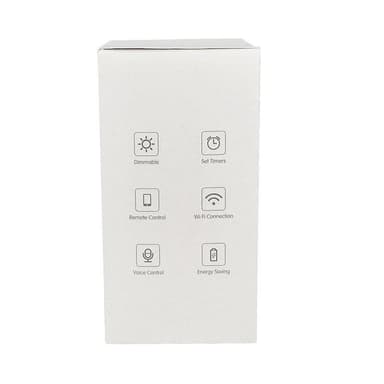 INF Wifi Smart LED-lampe RGB Flerfarget dimbar 7,5W E27 Hvit