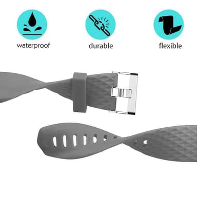 Fitbit Charge 2 armbånd - Grå - L