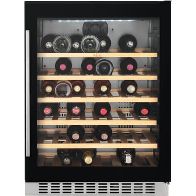 AEG integrert vinskap SWB66001DG (sort)