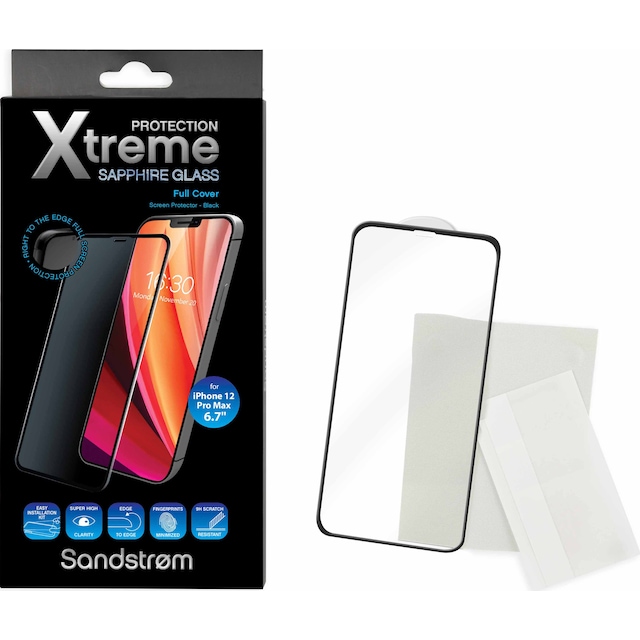 Sandstrøm Curved Glass iPhone 12 Pro Max