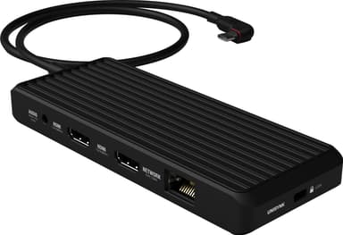 Unisynk 10-Port USB-C hub (sort)