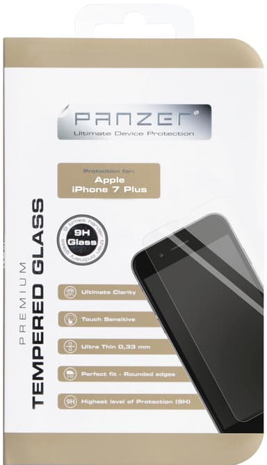 Panzer skjermbeskytter til iPhone 7 Plus/8 Plus