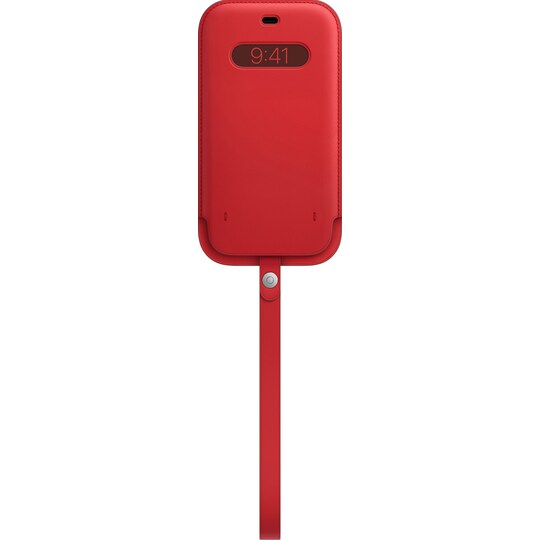 iPhone 12 Pro Max lærmappe med MagSafe (rød)