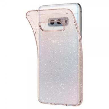 Spigen Samsung Galaxy S10E Deksel Liquid Crystal Glitter Rose Quartz