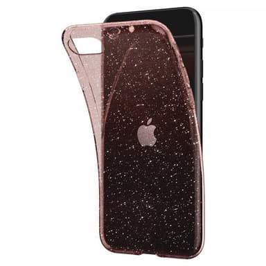Spigen iPhone 7/8/SE Deksel Liquid Crystal Glitter Rose Quartz