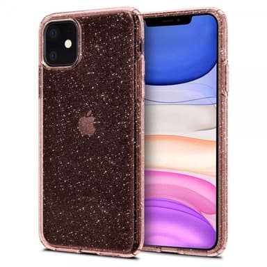 Spigen iPhone 11 Deksel Liquid Crystal Glitter Rose