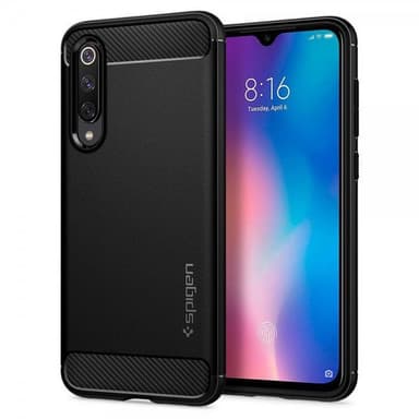 Spigen Xiaomi Mi 9 SE Deksel Rugged Armor Matte Black