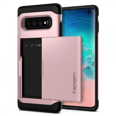 Spigen Samsung Galaxy S10 Deksel Slim Armor CS Rosegull