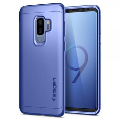 Spigen Samsung Galaxy S9 Plus Deksel med Skjermbeskytter Thin Fit 360 Coral Blue
