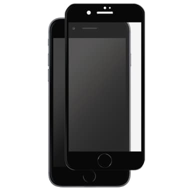 Panzer Curved Silicate Glass iPhone 7 Plus/8 Plus (sort)