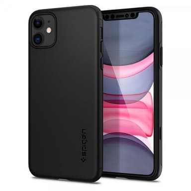 Spigen iPhone 11 Deksel med Skjermbeskytter Thin Fit 360 Svart