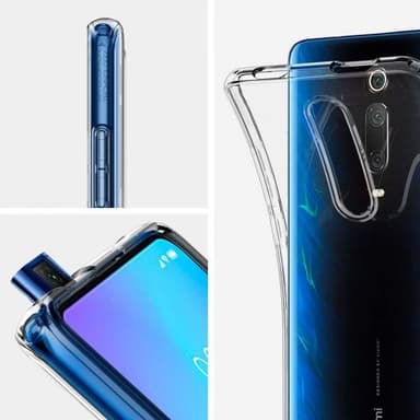 Spigen Xiaomi Mi 9T Deksel Liquid Crystal Transparent Klar