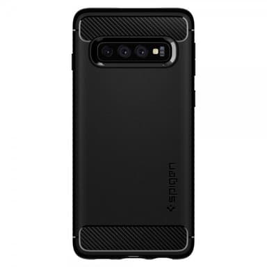 Spigen Samsung Galaxy S10 Deksel Rugged Armor Matte Black